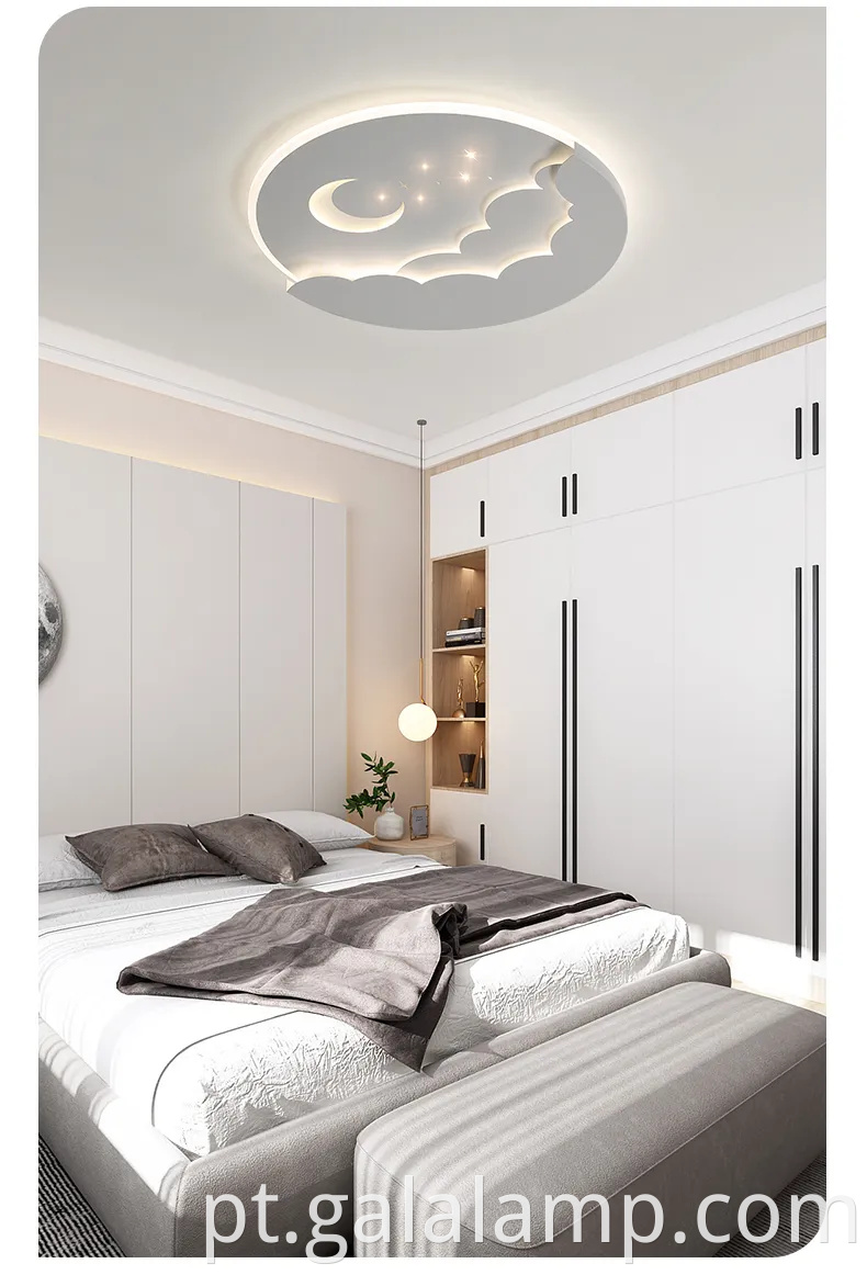 Lâmpada de teto da lua de desenho animado para crianças 'quartos